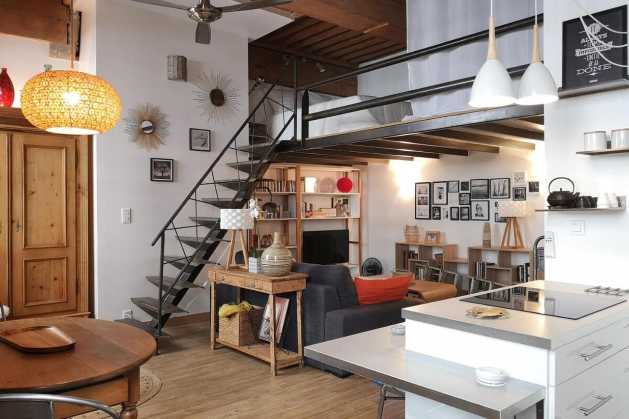 Апартаменты Authentic Loft With Mezzanine & Exposed Stones Heart Of Лион Экстерьер фото