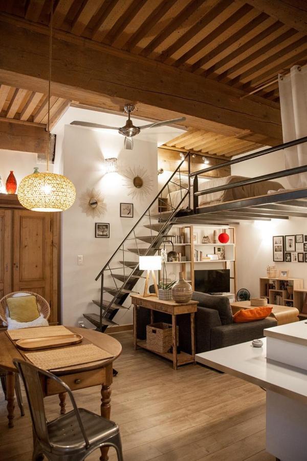 Апартаменты Authentic Loft With Mezzanine & Exposed Stones Heart Of Лион Экстерьер фото